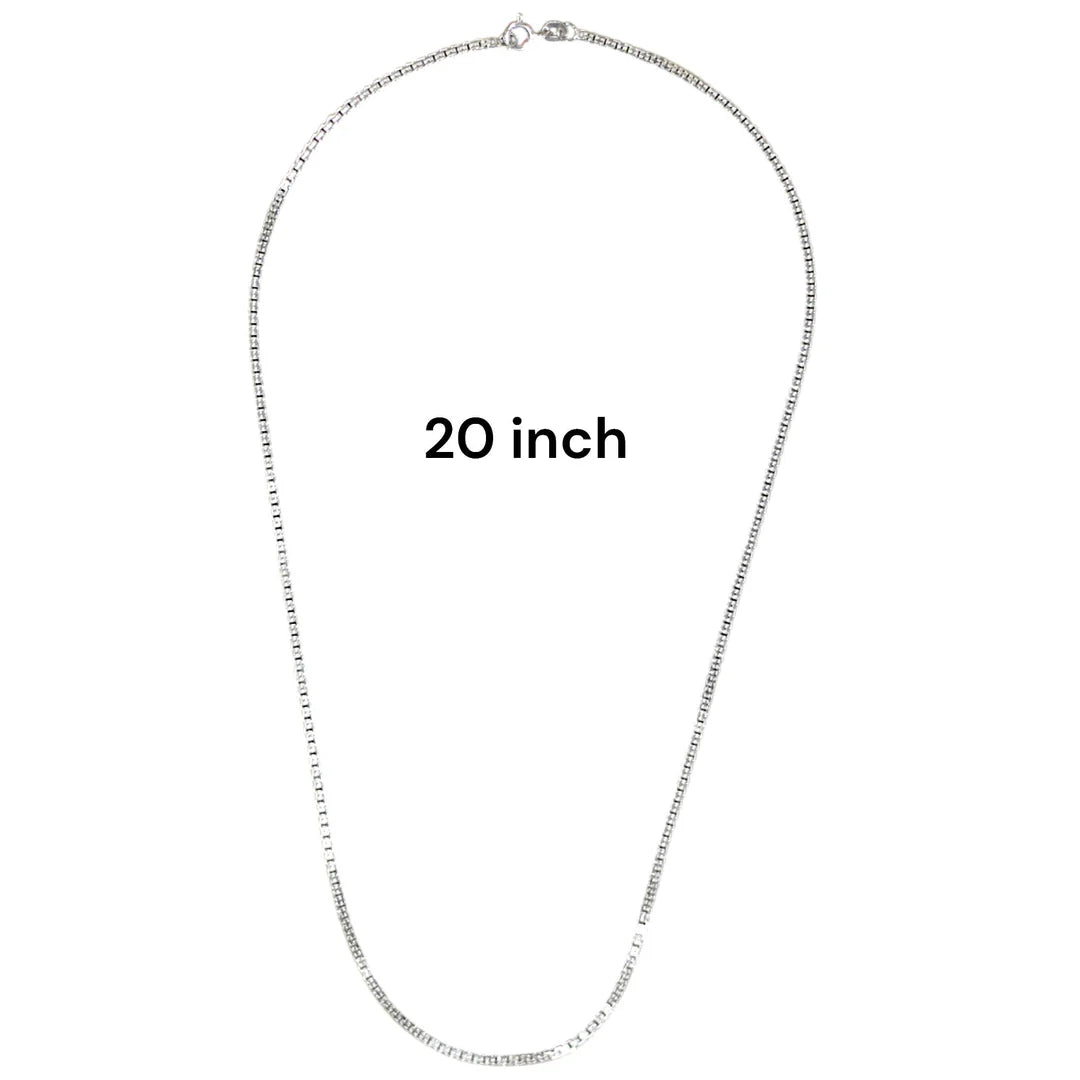 Sterling Silver Box Chain 20inch