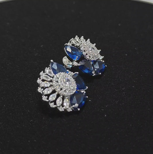 blue sapphire earrings